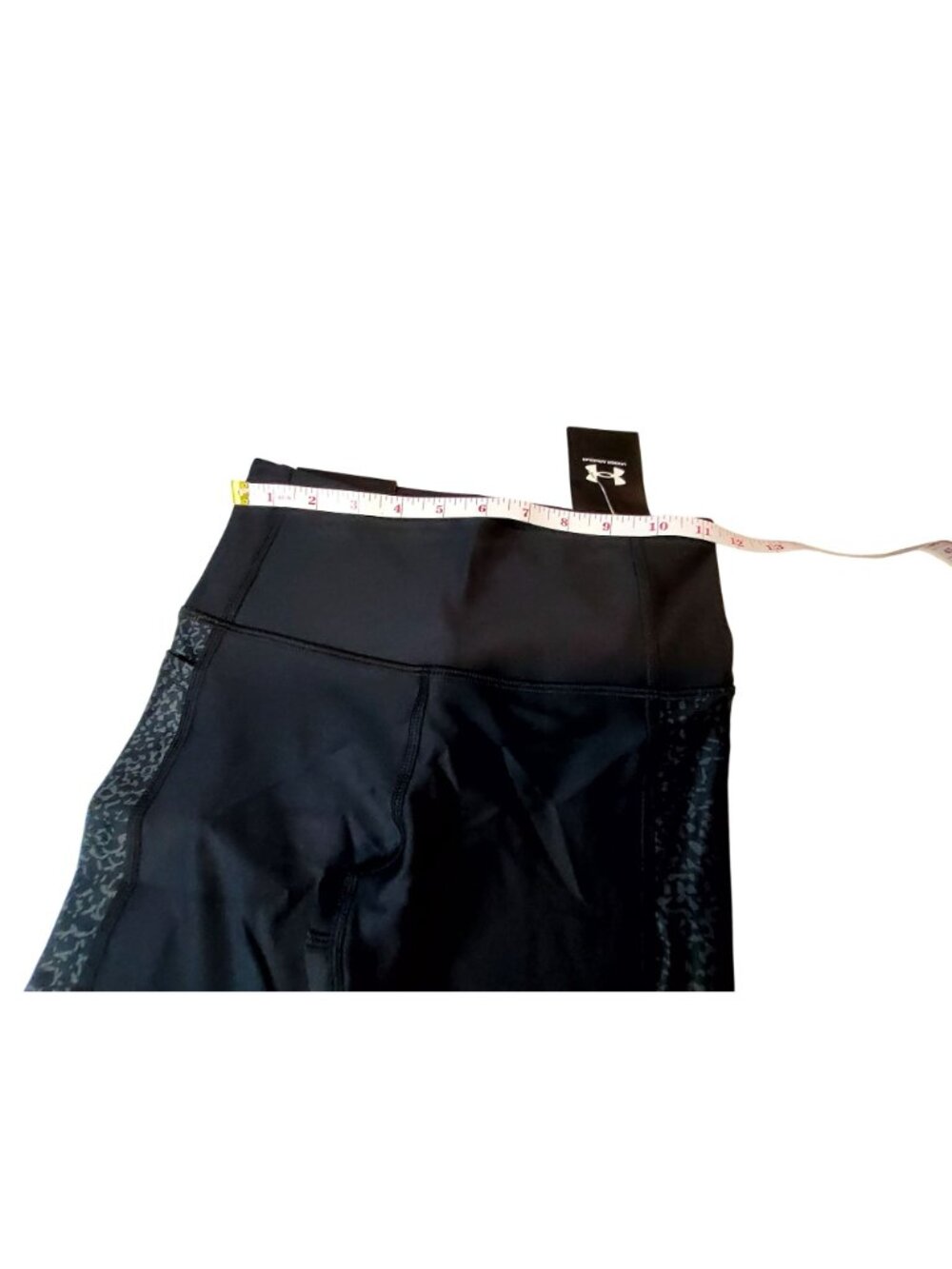 Under Armour Womens High-Rise Compression Ankle Legging XS Black Polyester Blend - Picture 3 of 13
